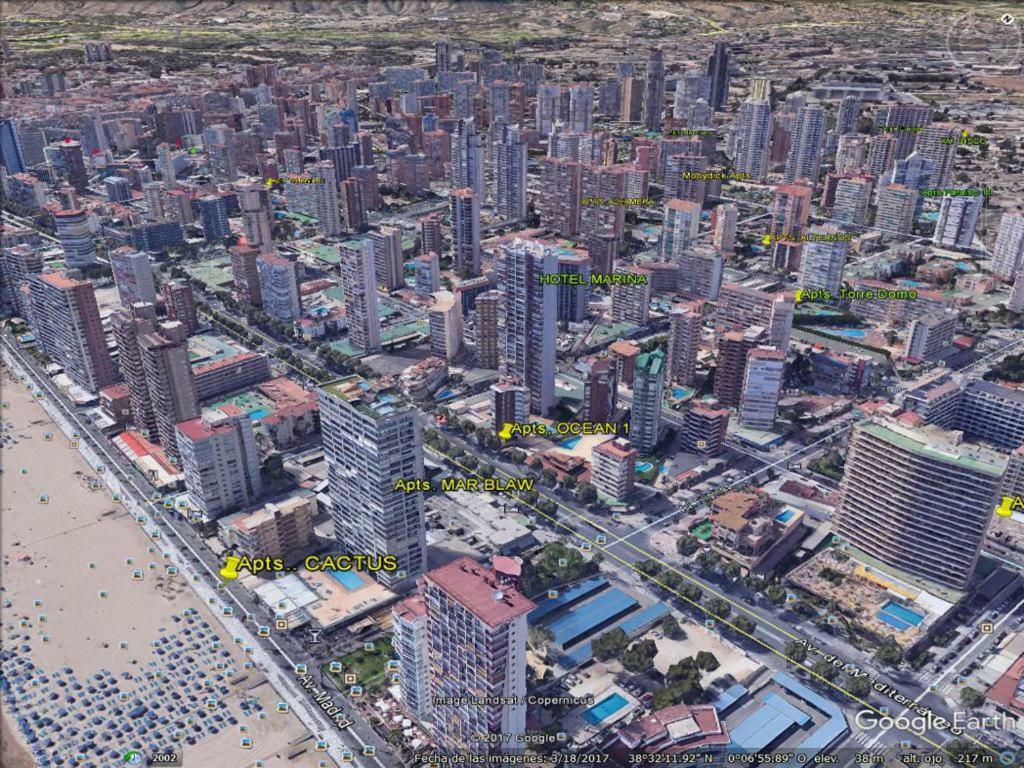 Disponible En Abril-Wifi-3Hab, 6 Pers, -Piscina, Aire Acondi-Parking Opcionable Extra Appartement Benidorm Buitenkant foto